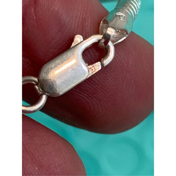 .925 Sterling Silver 22” Snake Chain - Picture 4 of 7